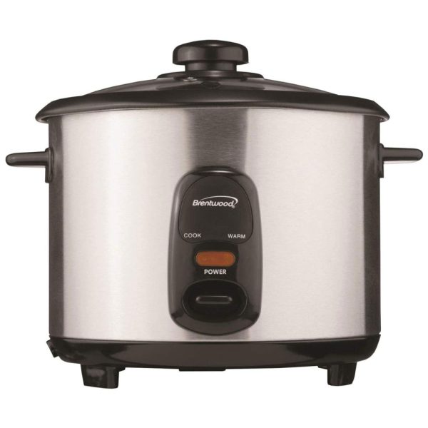 ectqczz1hc300b_0 jpg - Panela de Arroz Elétrica 2L Multifuncional com Desligamento Automático, 110v, BRENTWOOD TS 15, Prateado