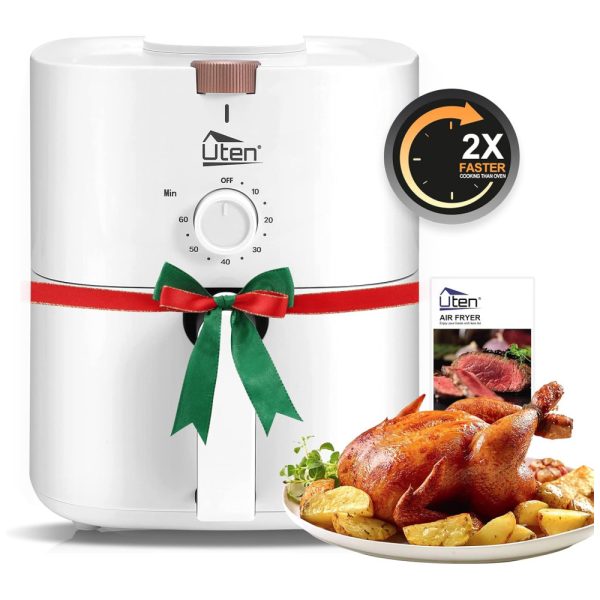 ectqd47qsxx80b_0 jpg - Fritadeira Elétrica AirFryer 4L de Capacidade com Temperatura Ajustável e Temporizador, 1700W 110V, UTEN, Branco