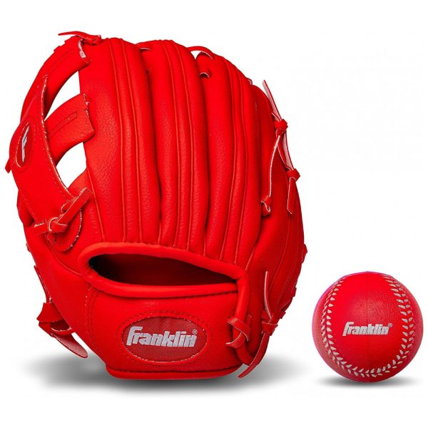 ectqd5lm4s570b_0 jpg - Luva de Beisebol para Crianças de 5 a 7 Anos, Franklin Sports, Vermelha