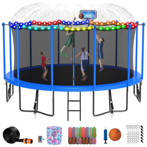 ectqd93ylytb0b_0 jpg - DeepRoar Tranpoline para crianças e adultos, 1500LBS 16FT 15FT 14FT 12FT 10FT 8FT Tranpoline com cesta de basquete, rede de segurança, Tranpoline resistente com luz, sprinkler, meias, azul aprovado pela ASTM 16 FT