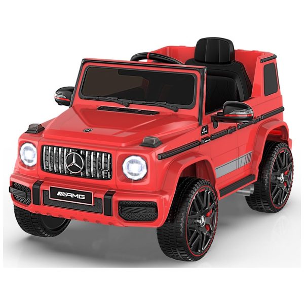 ectqd99t61v90b_0 jpg - Carro Elétrico Infantil a Bateria com Controle Remoto, Farol LED, Reprodutor de Música e Buzina, 12V, ANPABO Mercedes Benz G63, Vermelho