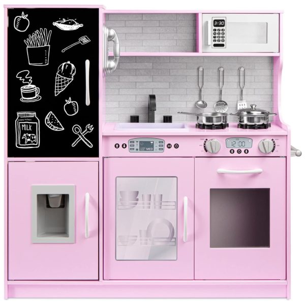 ectqdfq2bpj80b_0 jpg - Cozinha de Brinquedo Realista em Madeira para Crianças de 3 a 6 Anos, Best Choice, Rosa