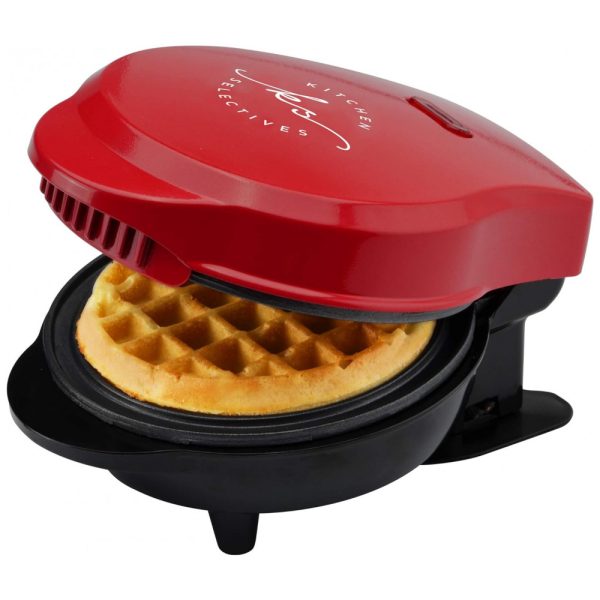 ectqdj2545n80b_0 jpg - Seletivos de Cozinha Mini Máquina de Waffle Antiaderente 1 Fatia, 600W, 110v, KITCHEN SELECTIVES WM 46RD, Vermelho