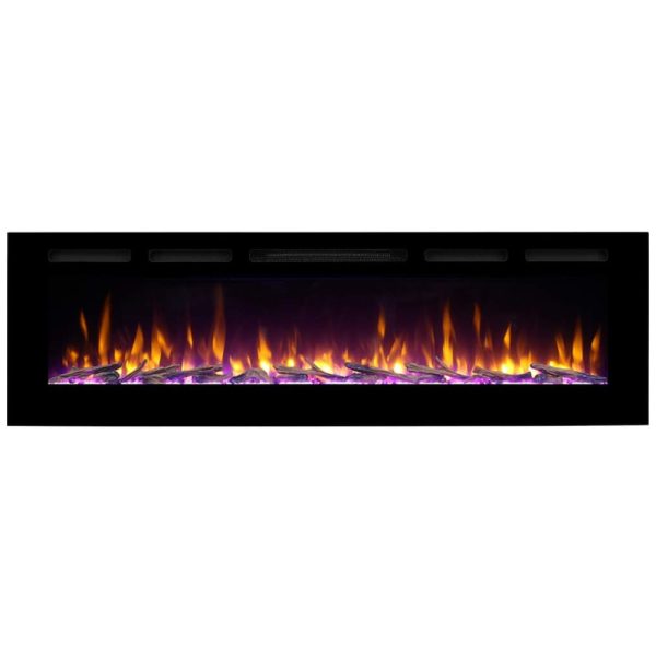 ectqdltnkwg80b_0 jpg - Lareira Elétrica de Embutir A51x173L cm com Temporizador, Controle Remoto e 4 Cores de Chama Realistas, 110V 1500W, RICHFLAME RF175B, Preta