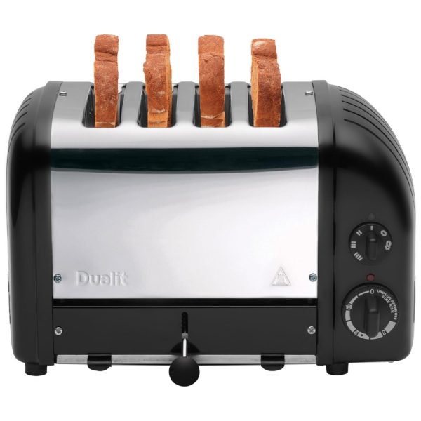 ectqen5no9b10b_0 jpg - Torradeira Elétrica 4 Fatias com 3 Níveis de Tostagem, 110v, DUALIT 47155, Preto