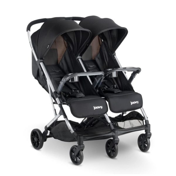 ectqfg6bmjp70b_0 jpg - Carrinho de Bebê Duplo com Assentos Reclináveis e Dobra com Uma Mão, Joovy X2, Preto