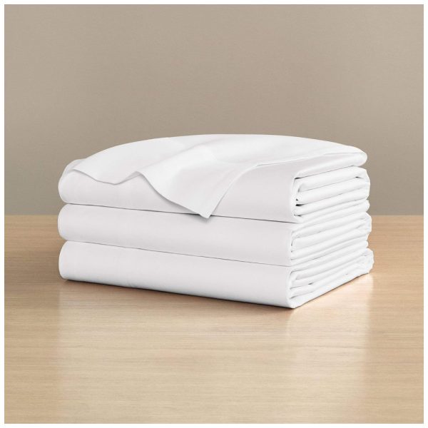 ectqfpj66hp80b_0 jpg - Lençol Tamanho King, de Luxo, Macio, Sedoso, Brilhante e Material 100 Algodão de Fibra Longa para Maior Durabilidade, H by Frette, Branco