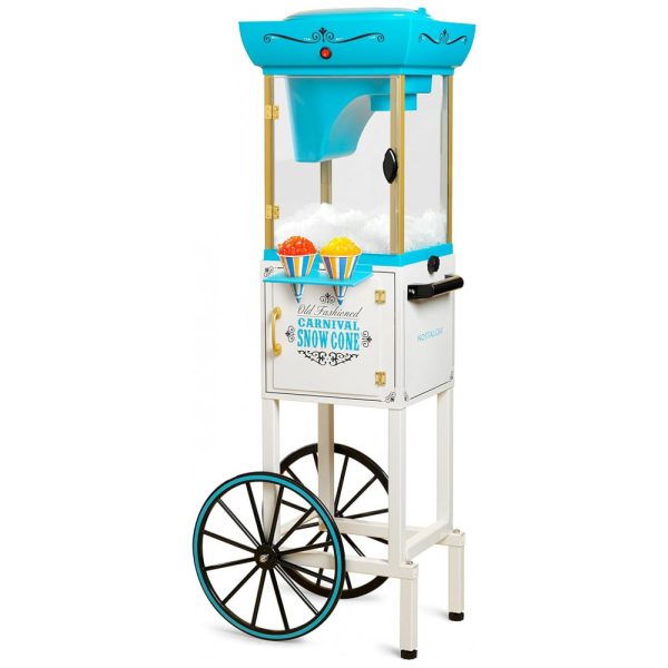 ectqg10ssed00b_0-1 jpg - Carrinho de Raspadinha Retro até 48 Porções por Vez com Colher de Metal, Nostalgia , Azul