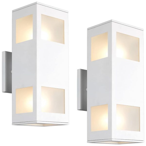 ectqg5ry7d390b_0 jpg - Arandela Luminária Moderna Externa de Parede à prova dágua com Base E26, 2 Unidades, Branca, HARRIET, Branco