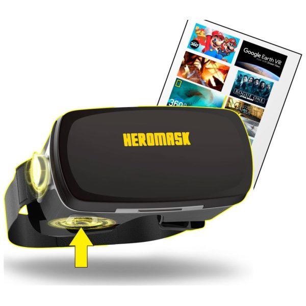 ectqg5shpb480b_0 jpg - Óculos VR Realidade Virtual Heromask HM PG002 Para Smartfones com Guia de Jogos, Preto