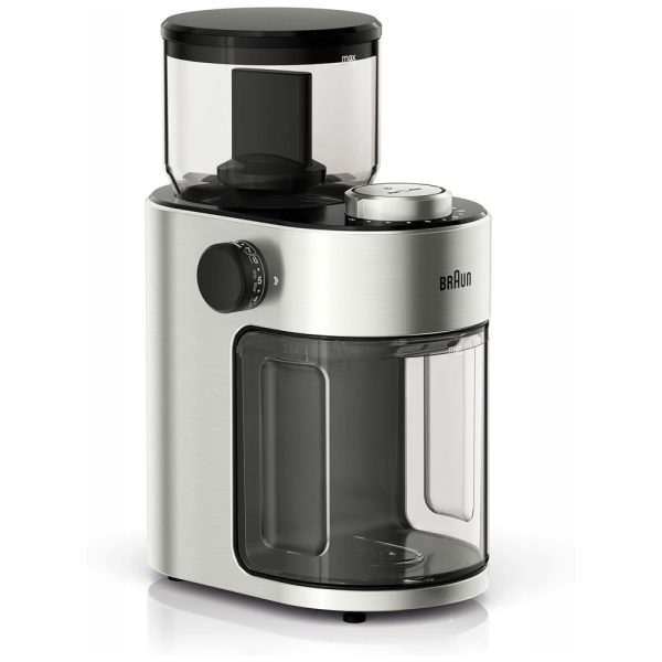 ectqgbyvrsf70b_0 jpg - Moedor de Grãos de Café, Aço Inox, Até 12 Xícaras, 110v, BRAUN KG7070, Prateado