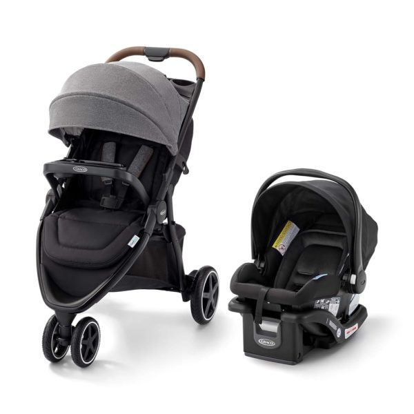 ectqgdtwcblc0b_0-1 jpg - Carrinho de Bebê Travel System com Rodas para Todo Terreno e Suspensão ComfiTech no Assento para Maior Conforto, Graco Outpace LX, Cinza e Preto