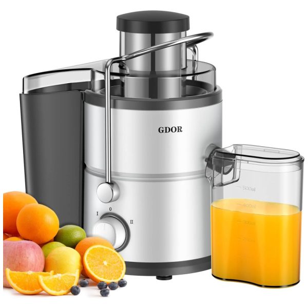 ectqgkcjmpv90b_0 jpg - Centrífuga de Frutas com 2 Velocidades, Aço Inox, 800W, 110v, GDOR, Prateado