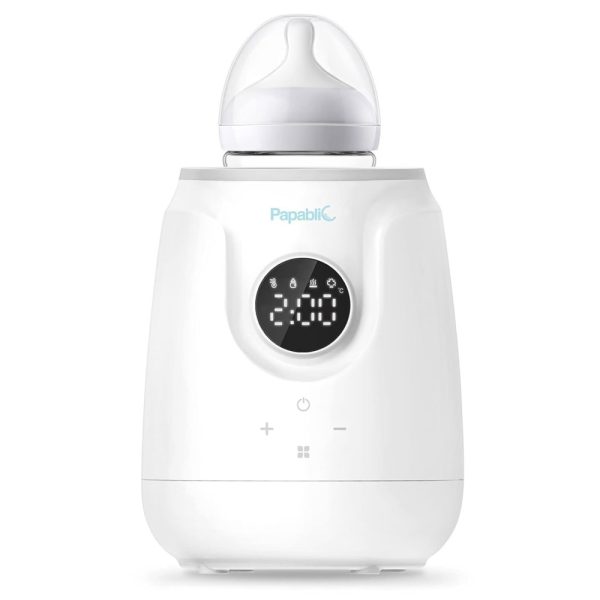 ectqgl7ccgt80b_0-1 jpg - Aquecedor de Mamadeira 5 em 1, com Temporizador Digital e Desligamento Automático, PAPABLIC 55, Branco