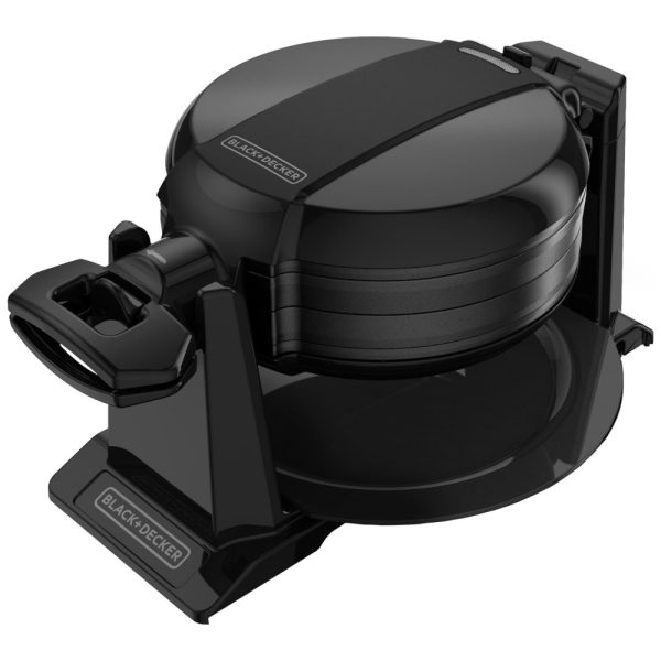 ectqgo2z1hu00b_0 jpg - Máquina de Waffle Rotativo, 1200W, 110v, BLACKDECKER WMD200B, Preto