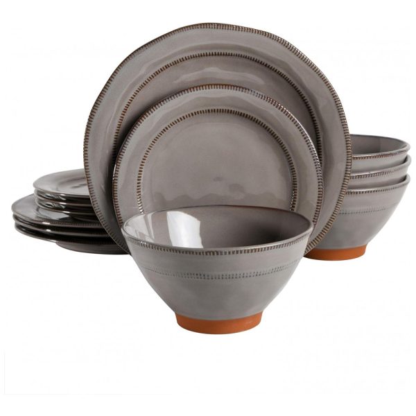 ectqgvyzsm870b_0-1 jpg - Aparelho de Jantar com 12 Peças em Cerâmica e Esmalte Reativo, Gibson Elite Terranea, Cinza