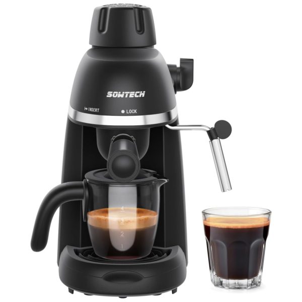 ectqgxcl7r5b0b_0 jpg - Máquina de Café Expresso 3,5 Bar 1 4 xícara com Bocal de Leite a Vapor, 110V 800W, SOWTECH, Preta