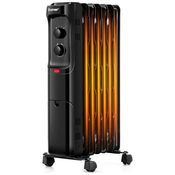 ectqh246njp80b_0 jpg - Aquecedor Elétrico a Óleo com Termostato Ajustável e 3 Níveis, 1500W, 110v, COSTWAY 24919US WH CYPE, Preto