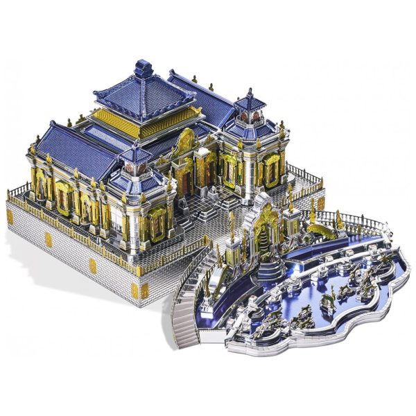 ectqh41431j90b_0 jpg - Quebra Cabeças 3D Arquitetura Palácio de Verão para Crianças e Adultos, 56 Peças, PIECECOOL, Azul