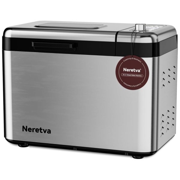 ectqh4r6ys9c0b_0-1 jpg - Panificadora Automática 15 em 1 com Capacidade de 1,5 kg, 3 Tamanhos de Pão e 3 Cores da Crosta, 110V, Neretva, Prata