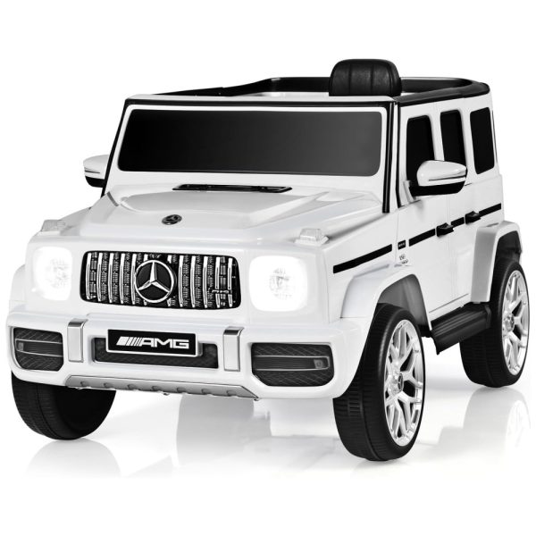 ectqh8ty9hfb0b_0 jpg - Carro Eletrico Infantil Mercedes Benz G63 OLAKIDS a Bateria 12V 1 Assento com 2 Velocidades Branco