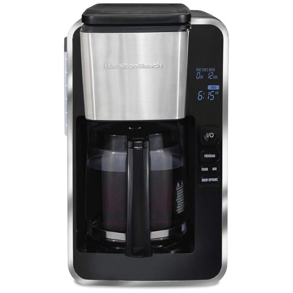 ectqhbdsd4480b_0 jpg - Cafeteira Elétrica Programável 2.8L com Tela LCD e Painel de Controle, 110v, HAMILTON BEACH 46321, Preto