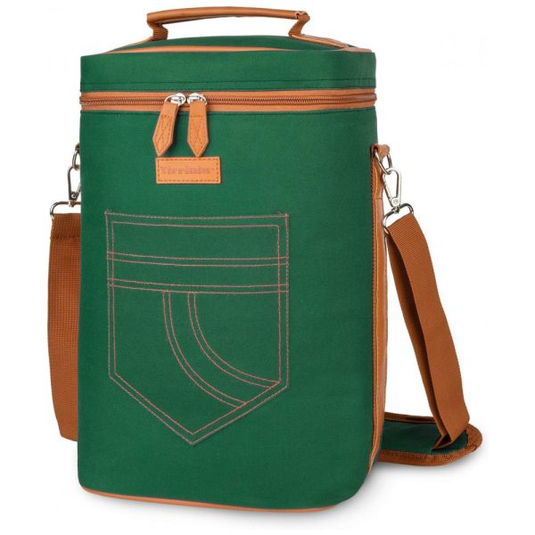 ectqhdjp18l80b_0-1 jpg - Bolsa Térmica Para Transporte de Vinhos Tirrinia até 4 Garrafas, Verde