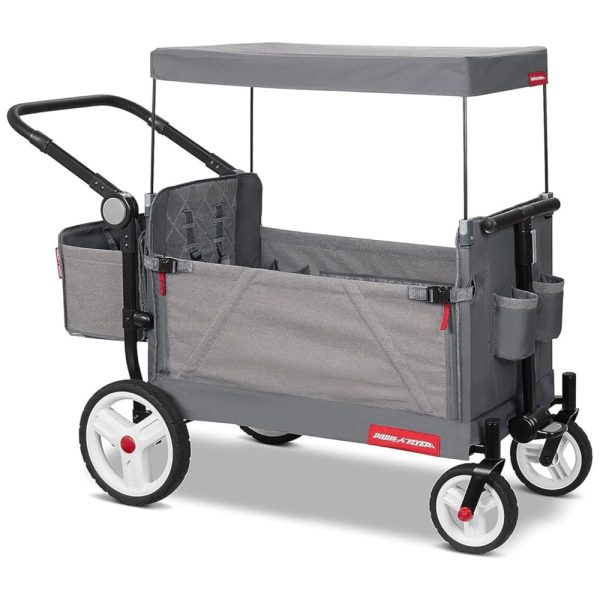 ectqhnxq7q480b_0 jpg - Carrinho de Bebê e Passeio Dobrável e Multifuncional, Peso Máximo 54 kg, RADIO FLYER 3971Z, Cinza