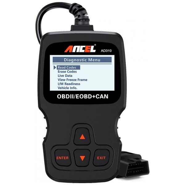 ectqi47ae5g10b_0 jpg - Scanner Automotivo Profissional com Diagnóstico OBD II, 12V, ANCEL AD310, Preto