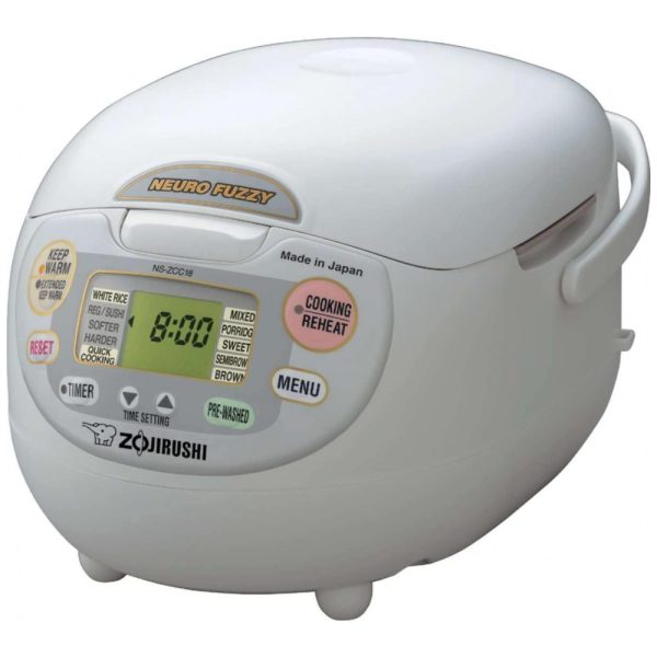 ectqi4nn7a000b_0 jpg - Panela de Arroz Elétrica até 10 Xícaras não Cozidas com Função de Aquecer, 110V 680W Zojirushi NS ZCC18, Branca Preimum