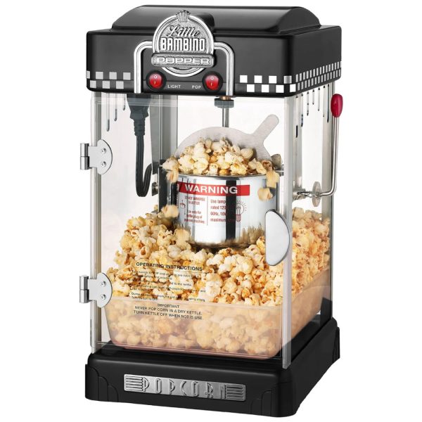 ectqi99ox7500b_0 jpg - Máquina de Pipoca Bambino Pequena Cor Bordo Carvão Great Northern Popcorn
