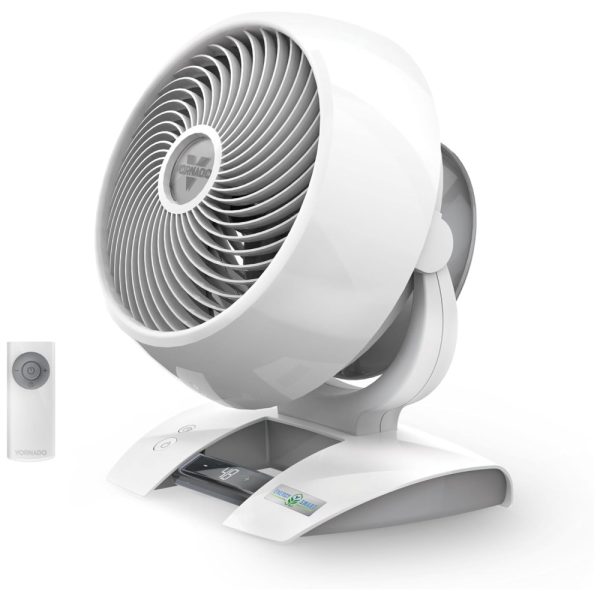 ectqikdb14c10b_0 jpg - Ventilador com Controle de Velocidade Variável e Controle Remoto, 110V 53W, Vornado 6303DC Energy Smart, Branco