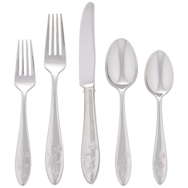 ectqiz3y8g100b_0-1 jpg - Conjunto de Talheres, Sofisticação e Durabilidade para Sua Casa com 5 Peças e Material de Aço Inoxidável, LENOX Butterfly 803604, Prata