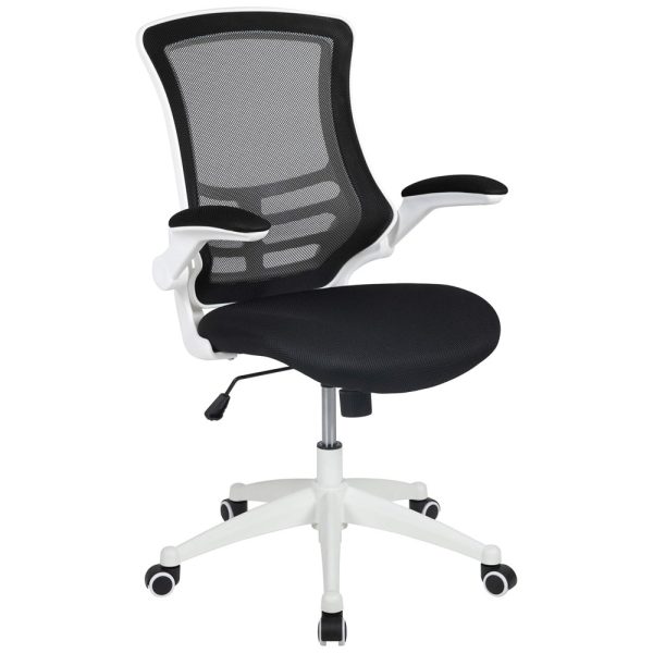 ectqj686chx70b_0-2 jpg - Cadeira de Escritório Ergonômica Giratória com Suporte Lombar e Altura Ajustáveis, Branca, FLASH FURNITURE BL X 5M WH BK GG, Branco