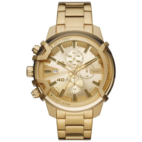 ectqj98n87890b_0 jpg - Relógio Masculino Analógico Quartzo de Aço Inoxidável, DIESEL DZ4573, Dourado