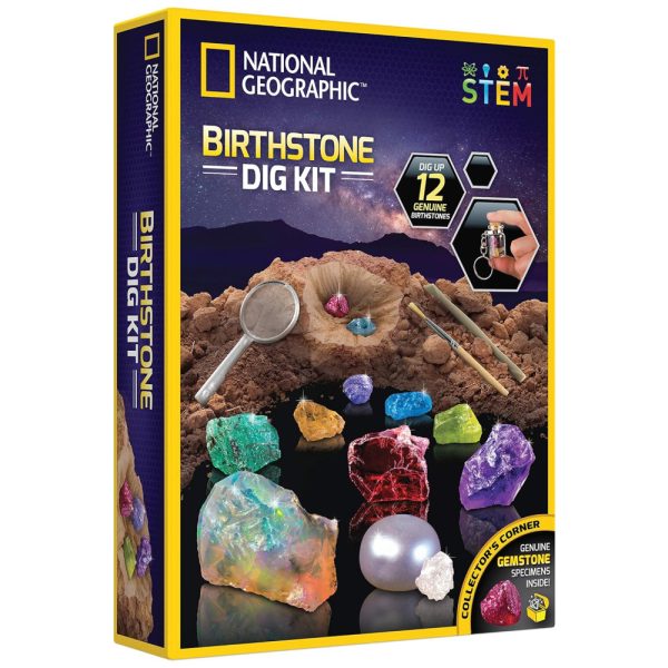 ectqjf8bmjm80b_0 jpg - Kit de Escavação de Pedras Preciosas com 1 Diamante Real para Crianças, NATIONAL GEOGRAPHIC NGBIRTHDIG, Azul