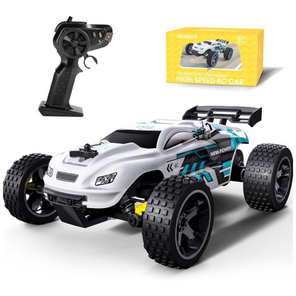 ectqjj3778x70b_0 jpg - Carro de corrida RC, carro de controle remoto de alta velocidade de 2,4 GHz, carrinho de brinquedo branco, SINOVAN, Branco