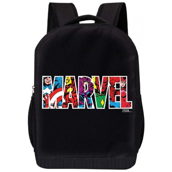 ectqjjzzssg80b_0 jpg - Mochila Escolar Infantil 45cm MARVEL para Crianças, Preta