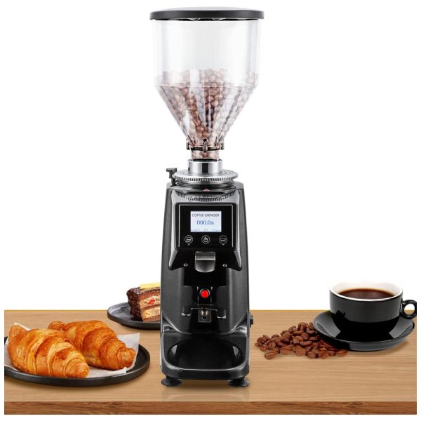 ectqjqrm4z780b_0 jpg - Moedor de Café Elétrico 19 Níveis de Moagem até 1kg Aço Inoxidável, 250W, 110v, HUANYU, Preto