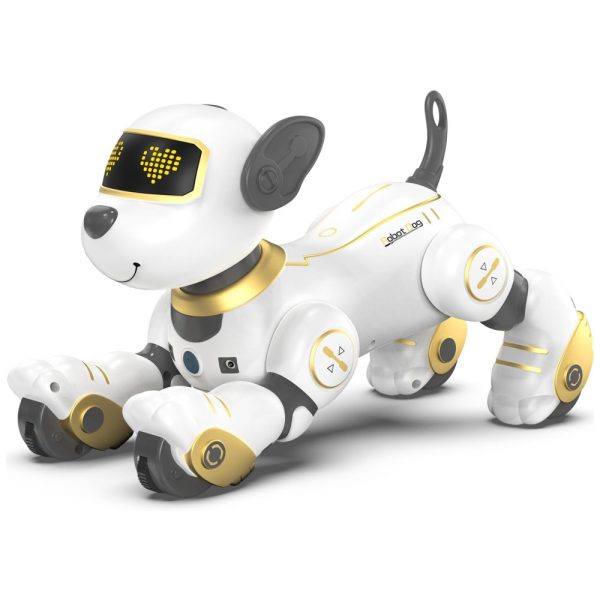 ectqjrrgl8p90b_0 jpg - Cachorro Robô Interativo e Programável com Controle Remoto para Crianças de 3 a 8 Anos, SONOMO, Branco