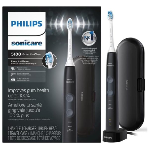 ectqjv2hvg870b_0 jpg - Escova Elétrica ProtectiveClean 5100 Recarregável 3 Modos 1 Cabeça, PHILIPS SONICARE HX6850, 60, Preto