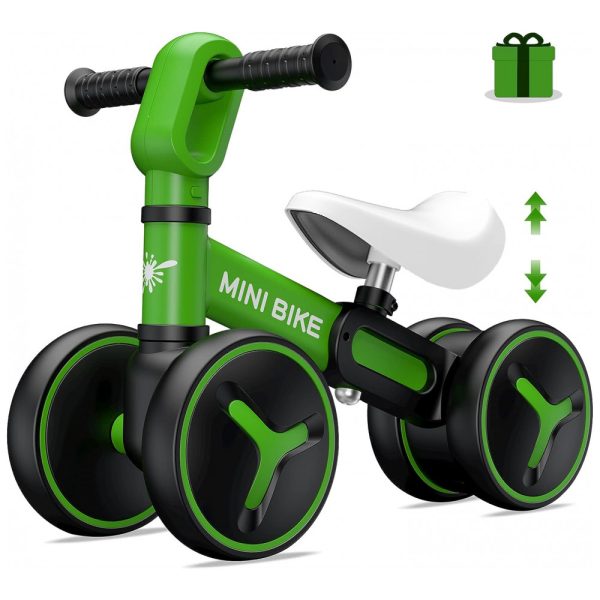 ectqjvsf4xq90b_0 jpg - Bicicleta sem Pedal com 4 Rodas para Crianças de 1 a 3 Anos, YGJT, Verde