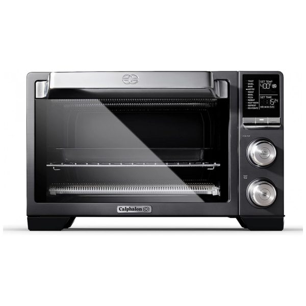 ectqk6f98hg70b_0 jpg - Forno Elétrico de Bancada Multifuncional com Tela LCD, Aço Inoxidável, 1400W, 110v, CALPHALON TSCLTRDG1, Preto