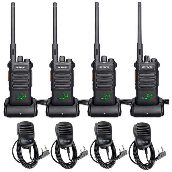 ectqkkmc56l80b_0 jpg - Rádio Comunicador Walkie Talkie Retevis RT86 de Longo Alcance, Rádio Bidirecional com Microfone de Ombro, Recarregáveis, Alta Potência, Bateria