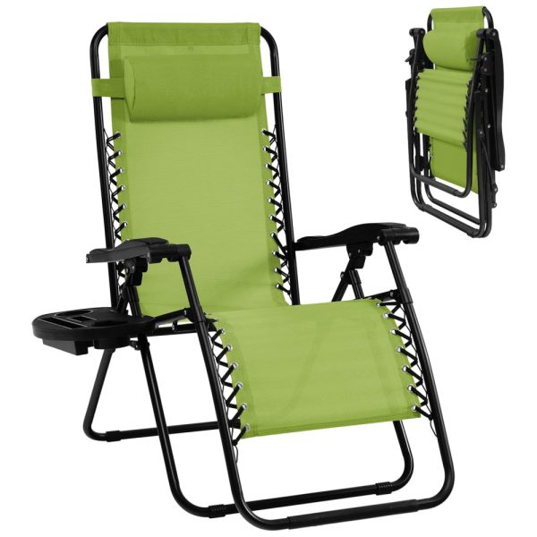 ectqkz1uw1k10b_0 jpg - Goplus Cadeira Reclinável Ajustável Gravidade Zero com Apoio de Cabeça e Porta Copos, Verde