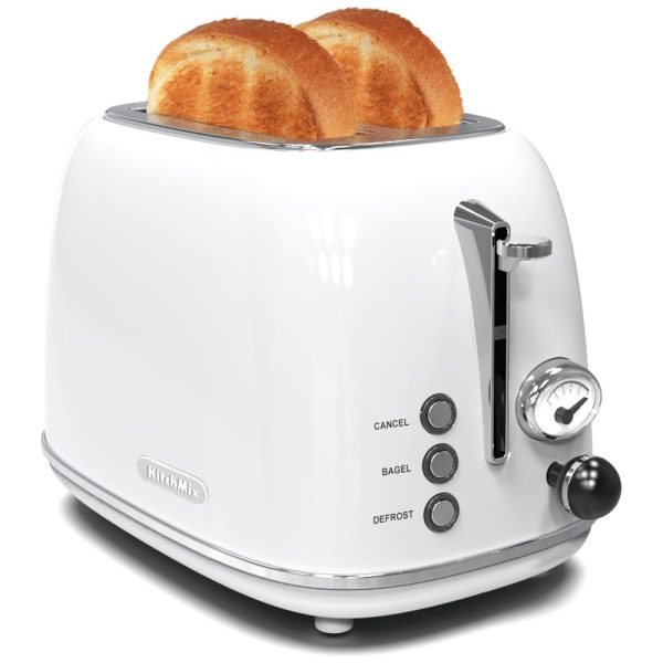 ectql8zrd3l80b_0-2 jpg - Retro Torradeira de 2 Fatias com Função Bagel, 820W, 110v, KITCHMIX WT 330T, Branco