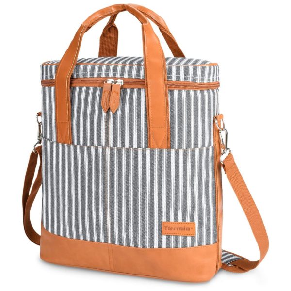 ectqlft518l80b_0 jpg - Bolsa Térmica Para Transporte de Vinhos Tirrinia até 3 Garrafas, Branco e Listras Pretas