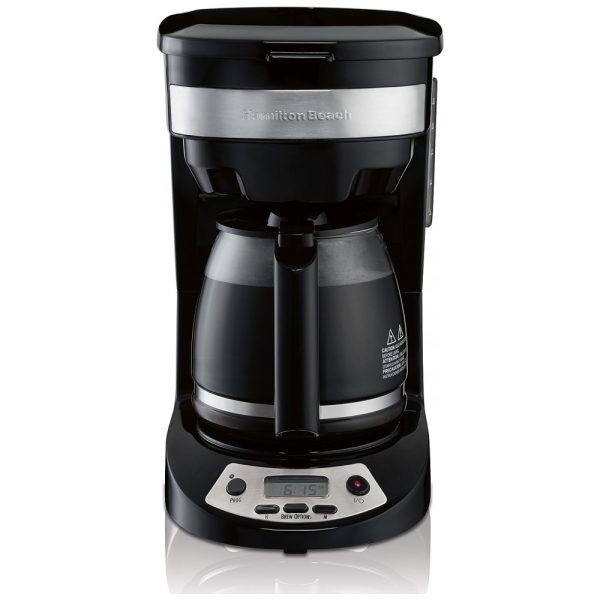 ectqlgkd4px60b_0 jpg - Cafeteira Programável 1,4L com 3 Opções de Preparação, Jarra de Vidro e Pausa Automática, 900W 110V, Hamilton Beach, Preta