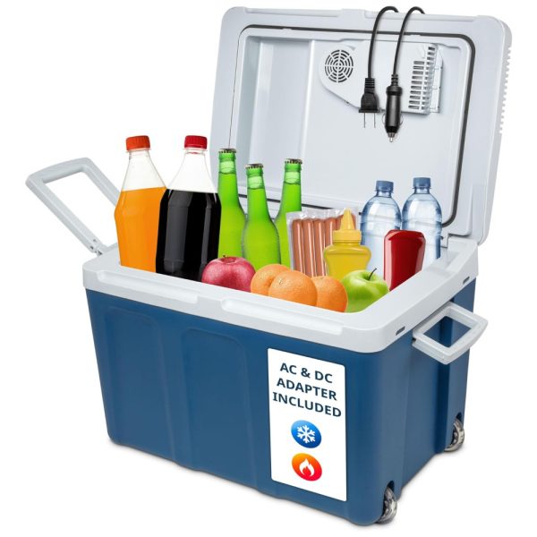 ectqlj8xpwc80b_0-2 jpg - Mini Geladeira, Cooler Automotiva Elétrico Portátil 45L, 110v, IVATION, Azul
