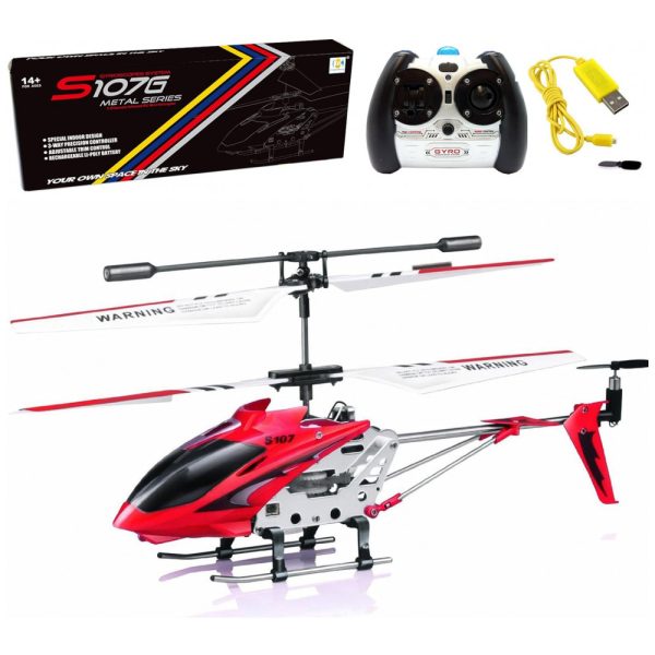 ectqll3c1m880b_0 jpg - Mini Helicóptero RC com Gyro Crimson de Controle Remoto com 3 Canais, CHEERWING, Vermelho